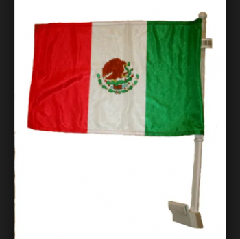 entrega rápida méxico mexicano carro janela bandeira