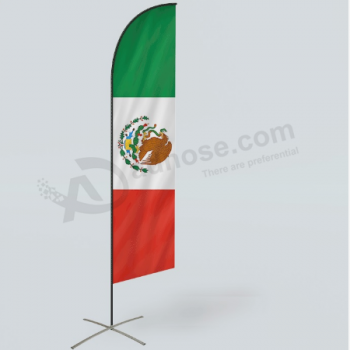 высокое качество флаг Мексики перо мексиканский флаг swooper