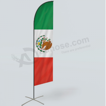 High Quality Mexico Feather Flag Mexican Swooper Flag