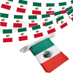 bandera promocional del empavesado del país de México bandera de cuerda mexicana