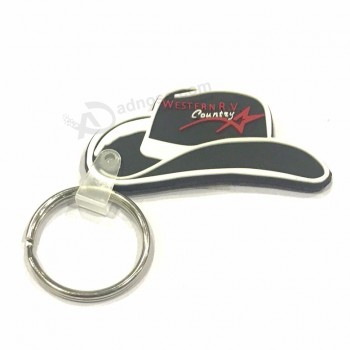 keychain macio personalizado do pvc da borracha 3d para um presente