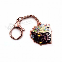 Kundenspezifisches rotes Kaffeetasse keychain