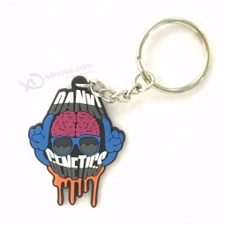 Custom tooth shaped smile face pvc key chain