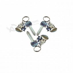 Factory Free Design Shape Metal Keychain / Rings Key Chain Souvenir