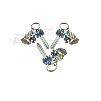 fabrieks vrije ontwerp vorm metalen sleutelhanger / ringen Sleutelhanger souvenir