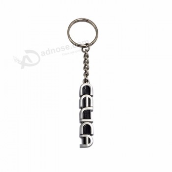 Benutzerdefinierte Logo Metall Keychain, Großhandel Letter Shaped Keychain