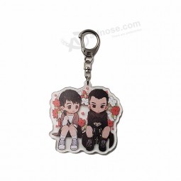 anime personalizado acrílico chaveiro plástico acrílico claro chaveiro