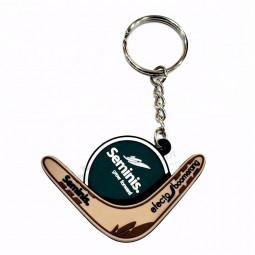 sportstijl zachte PVC 2D sneaker sleutelhanger Een kant