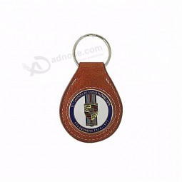 lederen sleutelhanger, goedkope aangepaste lederen sleutelhanger