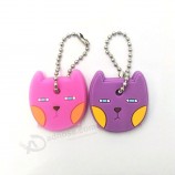 custom 3d Pvc keychain with Cat shape