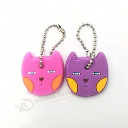 custom 3d Pvc keychain with Cat shape