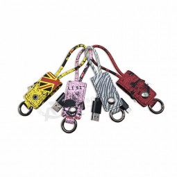 Buntes intelligentes Mikroschlüsselbund-USB-Datenkabel-intelligentes Telefon-USB-Kabel