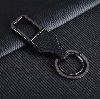 Custom Logo Key Ring Leder Schlüsselanhänger für Auto