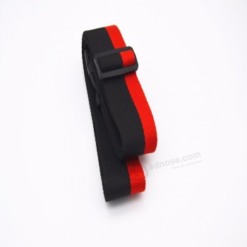 Custom design logo luggage belts with lock 100% cotton material
