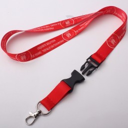 safety buckle polyester heat transfer children lanyard