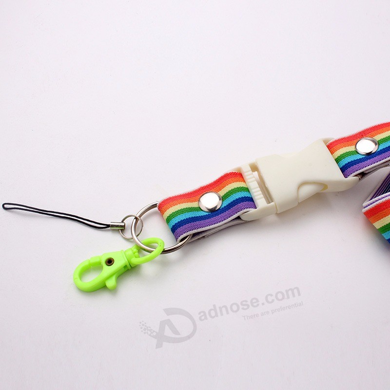 Cordino elastico in materiale poliestere arcobaleno