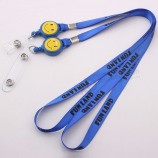 benutzerdefinierte abzeichenrolle billig siebdruck lanyard kein mindestbestellwert