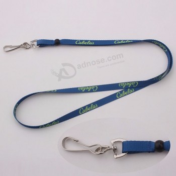cordón de cuello con cordón hermoso con gancho J / logotipo de la empresa personalizado