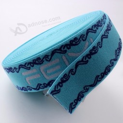 custom logo jacquard elastic rubber tape For underwear