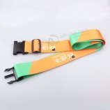 decorative popular durable retractable luggage belt with plastic buckle