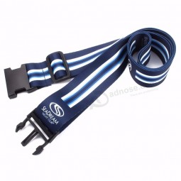 昇華印刷デザインロゴポリエステル荷物ストラップ卸売