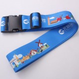 adjustable cheap personalized canvas luggage strap