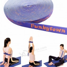 correa de yoga de fitness personalizada, banda elástica de yoga, correa elástica de yoga