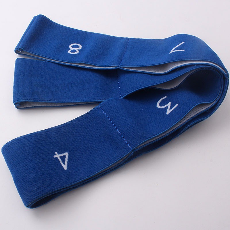 China high quality woven yoga strap, yoga elastic band, yoga stretch strap with customized logo