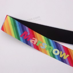 Cinturón elástico de nylon de impresión de logotipo personalizado de grado superior en venta
