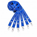 personalized polyester silk-screen lanyard with logo custom