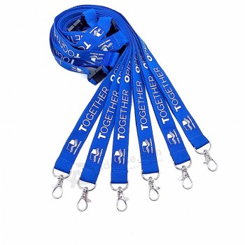 Personalized Polyester Silk-screen Lanyard with Logo Custom