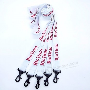 plastic haken groothandel gepersonaliseerde polyester lanyard