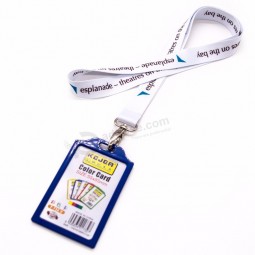 smooth sublimation neck lanyards with badge holder