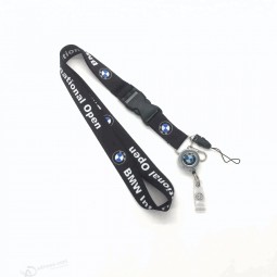 colorful Customized ID retractable badge holder lanyards
