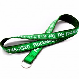 personalized promotional polyester neck jacquard woven lanyard