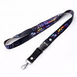 business Id lace Key cord lanyards with  Id holder supplier single custom No minimum