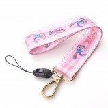 Personalizado Short Key Chain Funny Lanyards In Roll For Keys