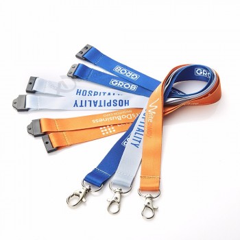 Schwarzer Haken Safty Clip Nautic Lanyards mit Logo Custom