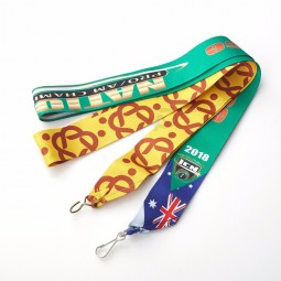 hoge kwaliteit voor hangende medaille Dye sublimatie afdrukken polyester lanyard