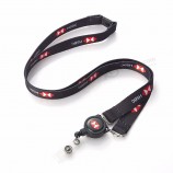Einziehbares Sublimationsdruck-Polyester-Lanyard mit individuellem Druck