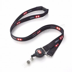Einziehbares Sublimationsdruck-Polyester-Lanyard mit individuellem Druck