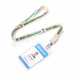 Breakaway Safety Zubehör Günstige gedruckte Lanyards J-Hook Blank mit Kartenausweishalter