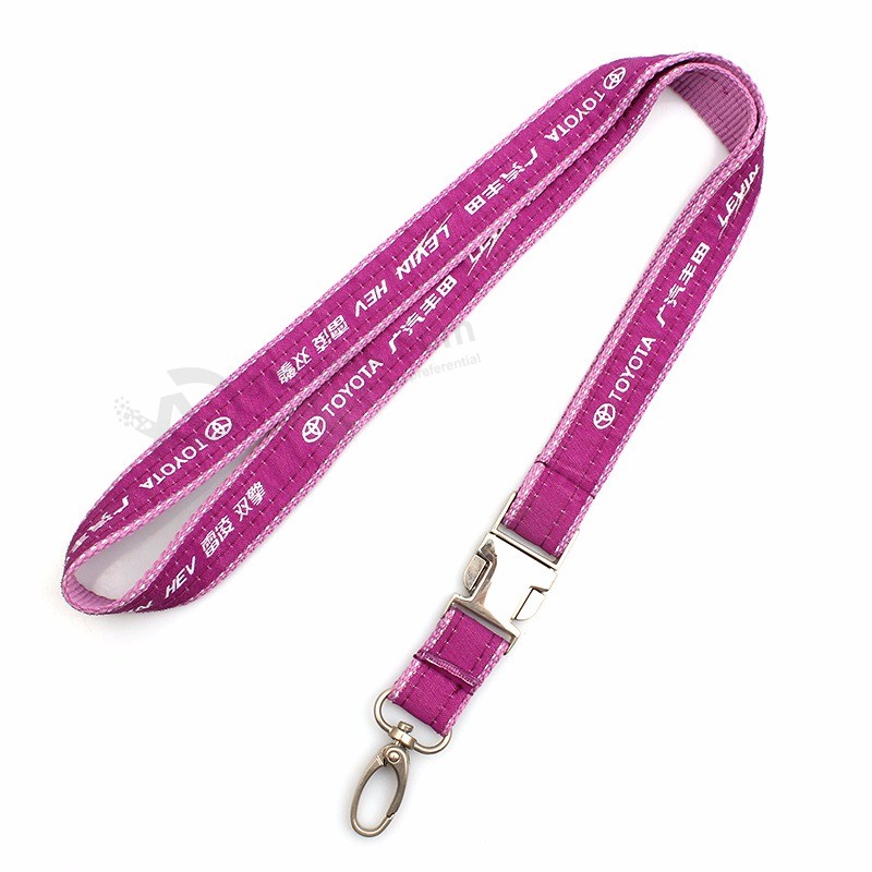 Nooit vervagen Hoge kwaliteit Custom geweven Lanyards Geen minimumbestelling