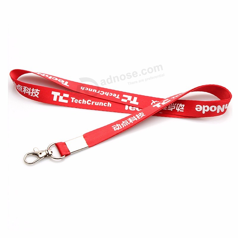 Cheap free Design silk Screen printing Polyester lanyard for Event