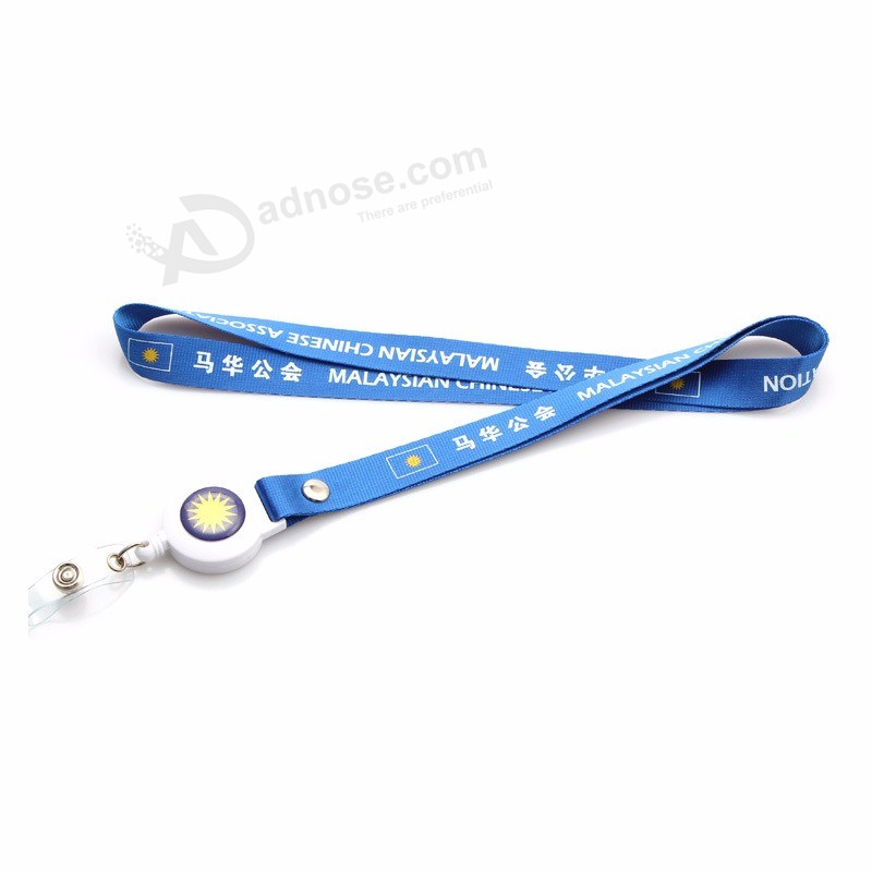 Cheap free Design silk Screen printing Polyester lanyard for Event