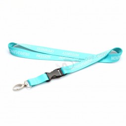 Wärmeübertragungsdruck Polyester Benutzerdefinierte Logo Schlüsselhalter Lanyard für Schlüssel