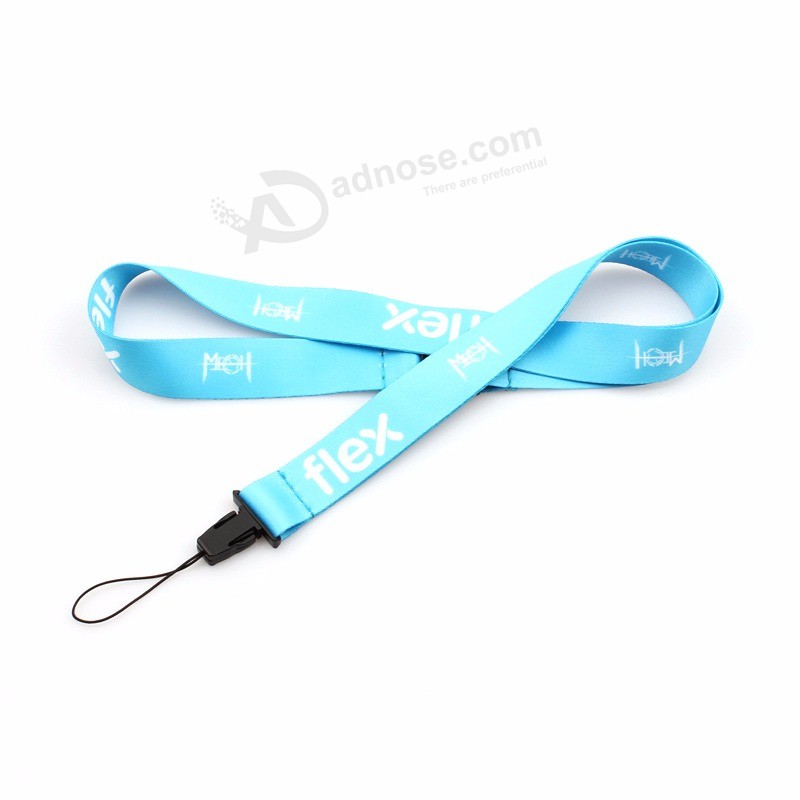 Promotional custom Logo neck Heated transfer Printing Lanyard