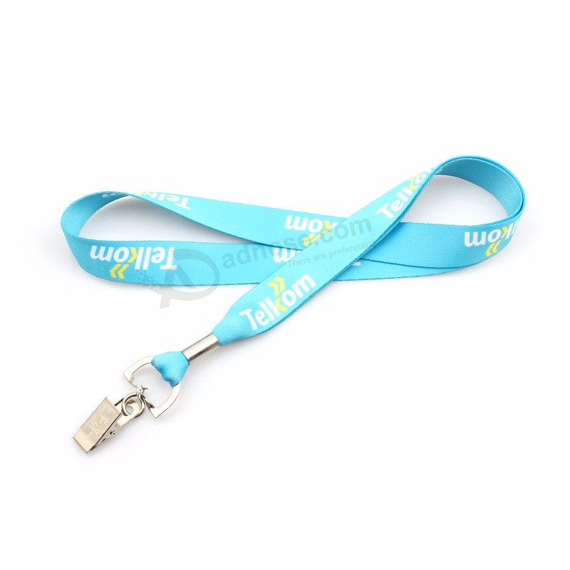 Personalisierte Logo Günstige Neck Printed Benutzerdefinierte Polyester Lanyard