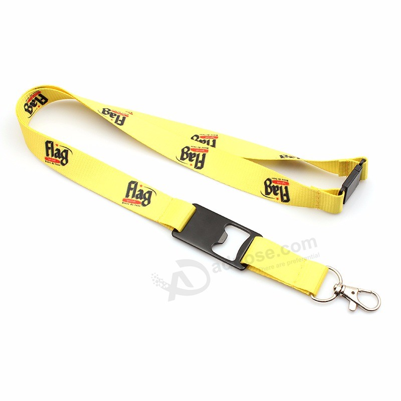 Hochwertige umweltfreundliche Material Custom Lanyard Flaschenöffner