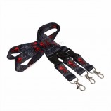 custom merknaam logo sublimatie afdrukken polyester ID kaarthouder nek lanyard voor promotie